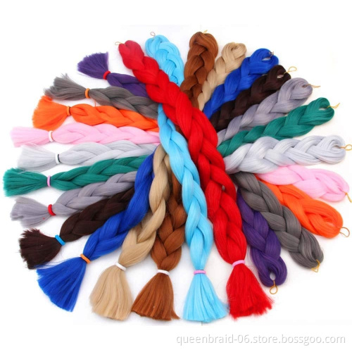 41 Inch 165g Synthetic Braids 100% Ultra Braid Japan Fiber Synthetic Braiding Hair